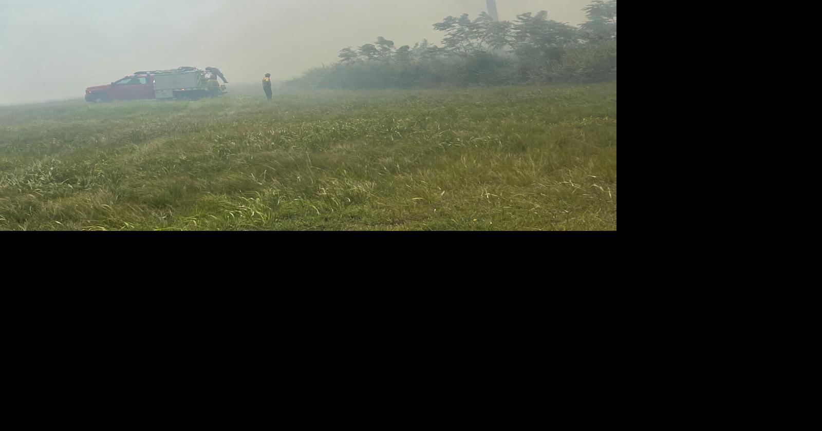 Bomberos y agencias municipales combaten incendio forestal en Arecibo