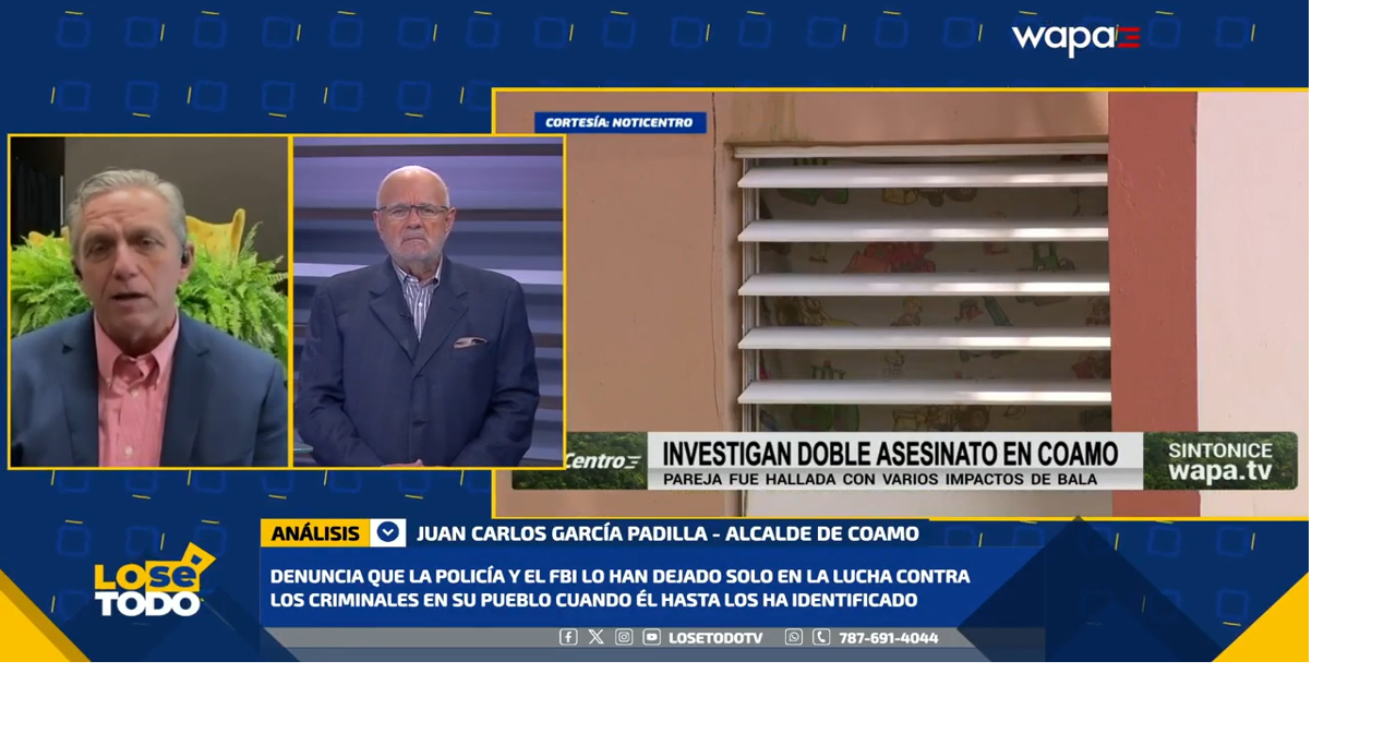 Alcalde de Coamo pide acción de las autoridades ante reciente ola de asesinatos en su pueblo