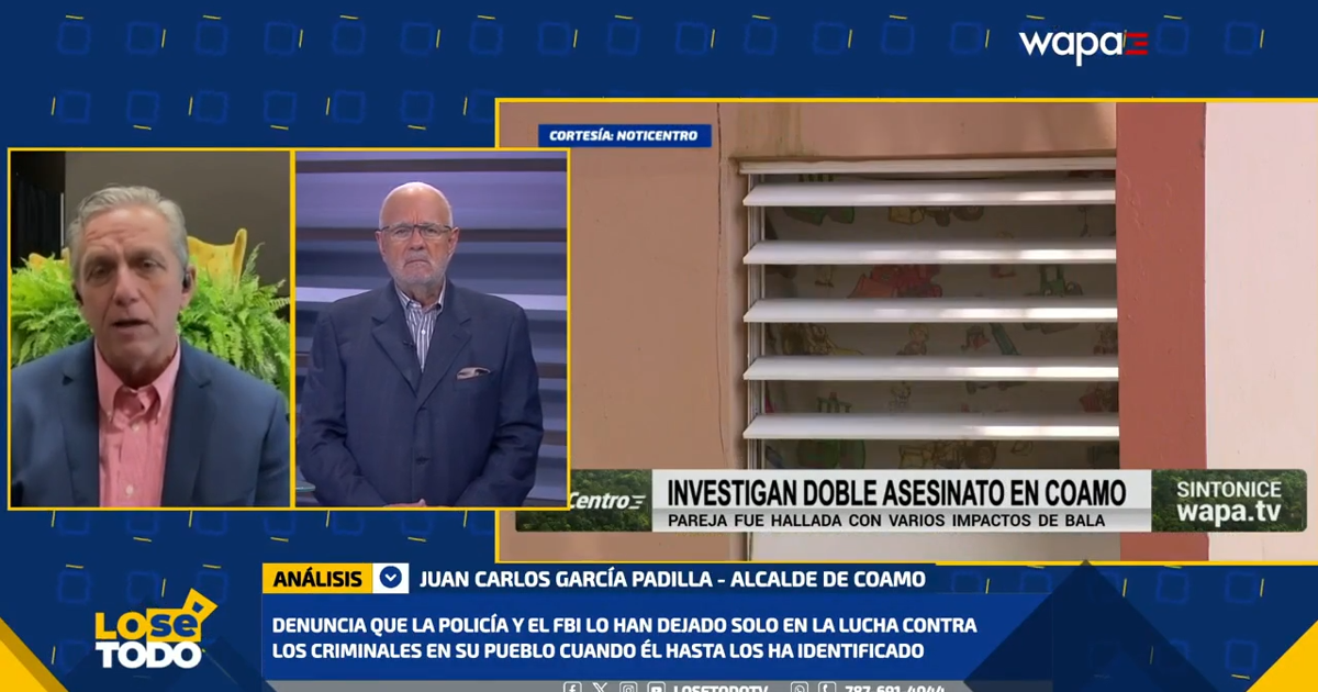 Alcalde de Coamo pide acción de las autoridades ante reciente ola de asesinatos en su pueblo