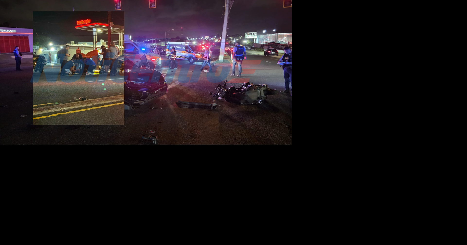 Menor de 15 años y joven de 20 en condición crítica tras accidente de motora en Toa Baja