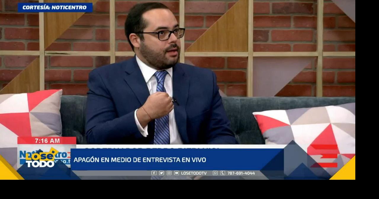Noticentro Wapa Noticias De Hoy En Vivo Apagón en medio de entrevista en vivo en NotiCentro | Lo Sé Todo | wapa.tv