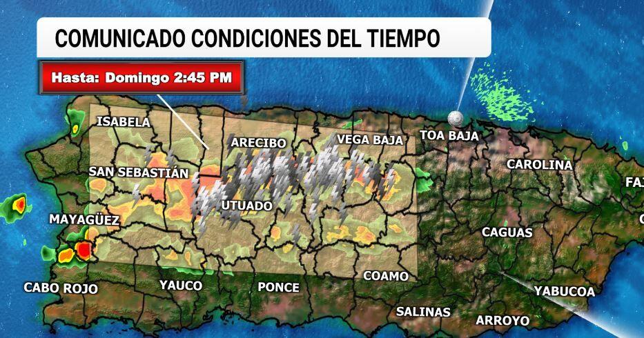 Tu Tiempo: Fuertes tronadas en el área montañosa de la isla