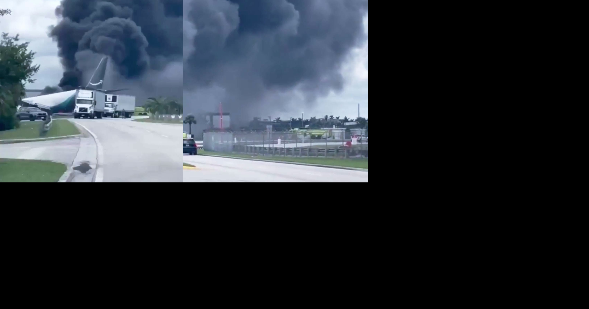Reportan varios heridos tras accidente de avión de carga de Amazon en aeropuerto de Miami