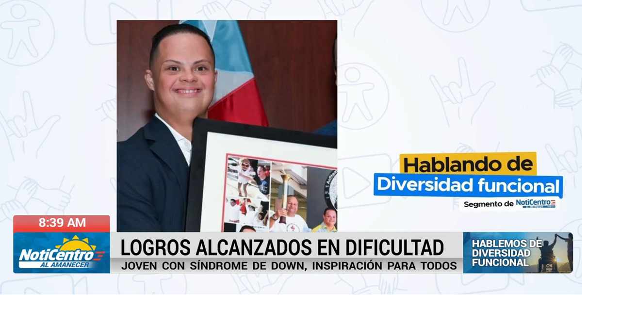 Joven con síndrome de Down brilla como empleado municipal en Caguas