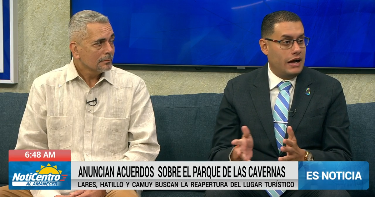Alcaldes de Camuy y Hatillo explican acuerdos sobre Cavernas de Camuy