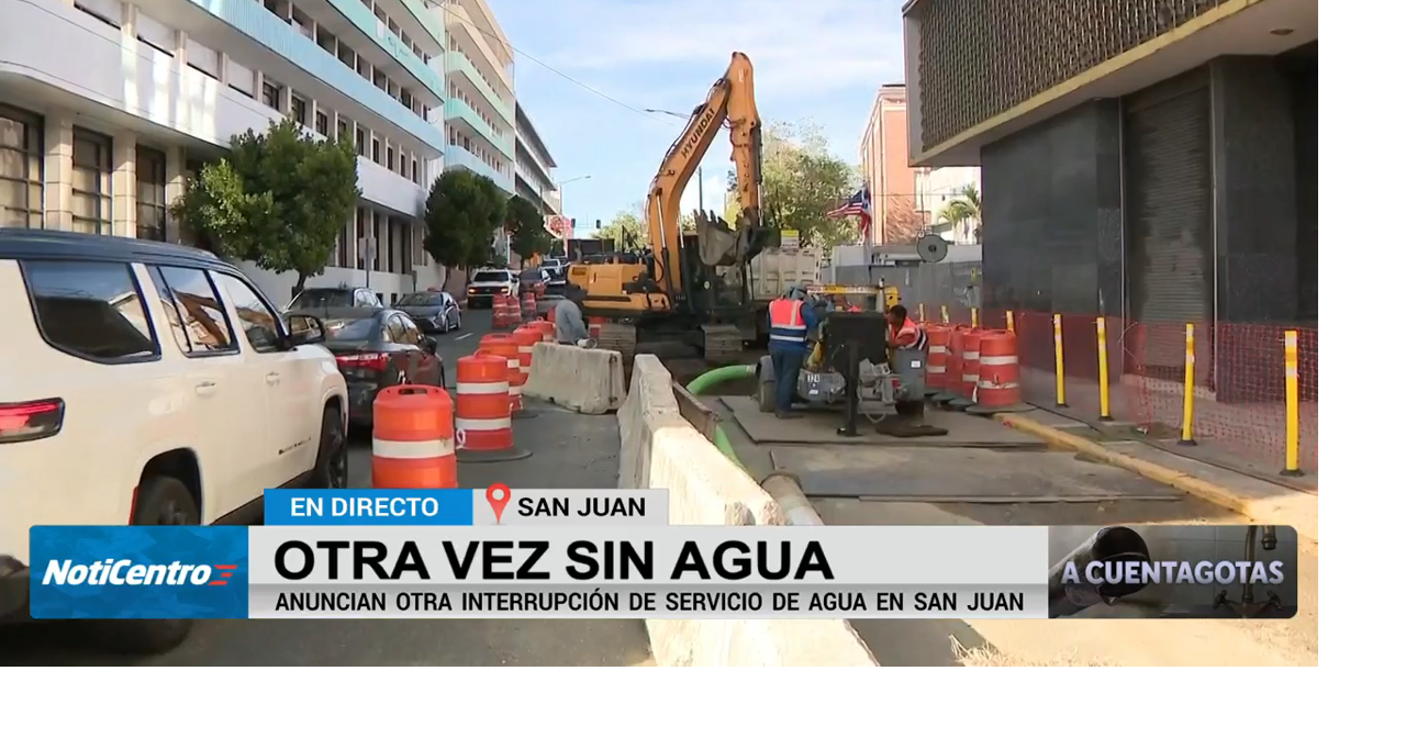 Residentes de San Juan sin agua esta noche por reparación de tubería