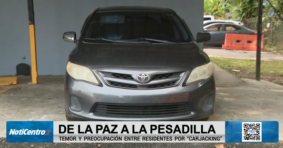 Con temor residentes de Moca por carjacking a jóvenes que salían de actividad religiosa