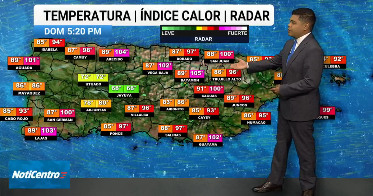 Alerta de calor y onda tropical afectan a Puerto Rico con lluvias, vientos y altas temperaturas
