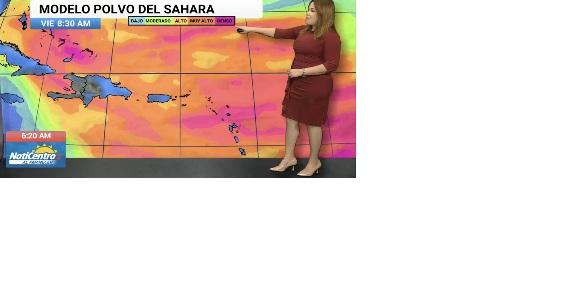 Vaguada y onda tropical traen más aguaceros; gran nube de polvo del Sahara llegará esta noche