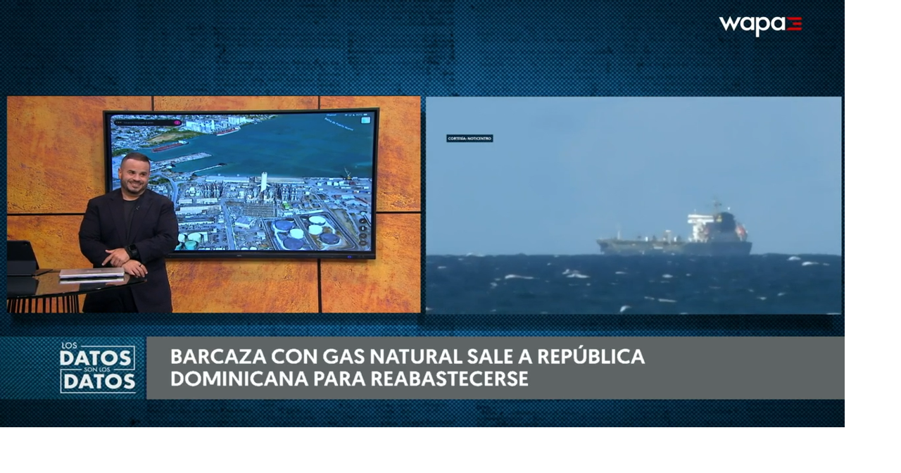 Barcaza de gas natural de New Fortress Energy sale a RD tras no poder entrar a bahía de San Juan