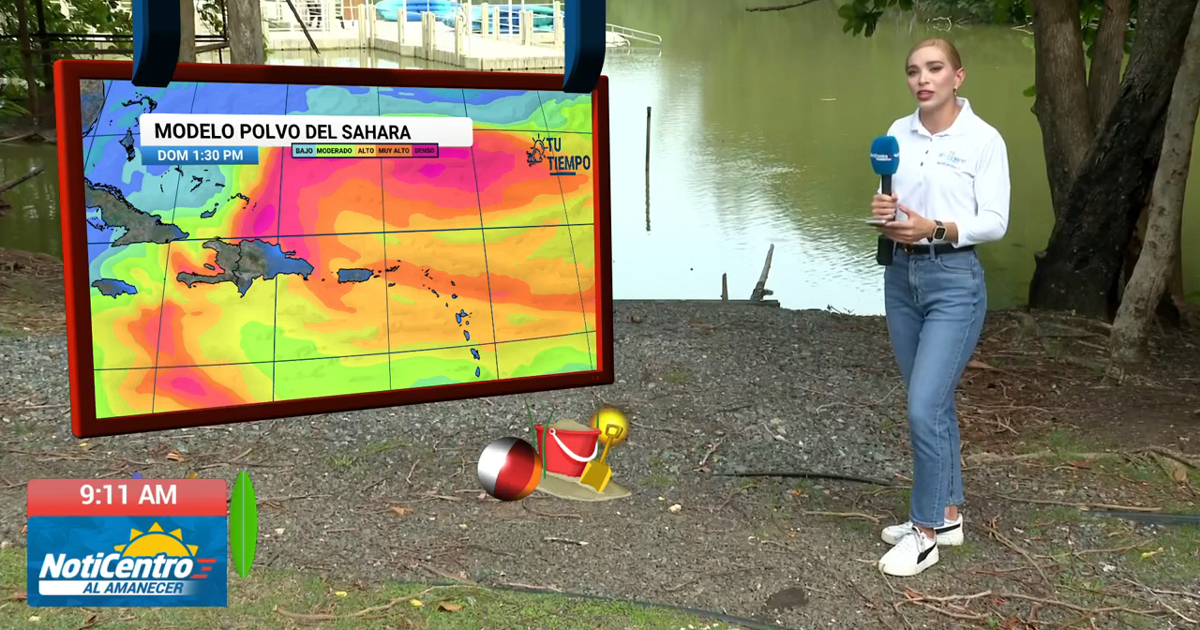 Puerto Rico bajo condiciones secas, brumosas y ventosas con polvo del Sahara
