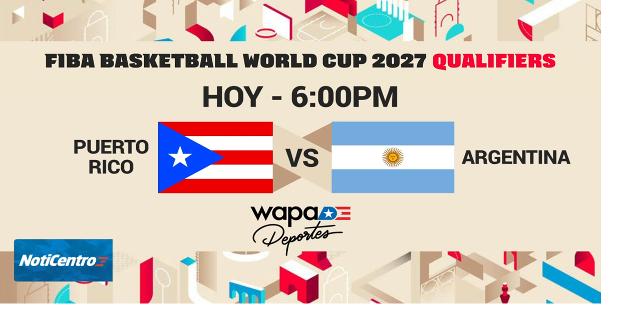 Puerto Rico se mide ante Argentina en clasificatorio a Mundial FIBA
