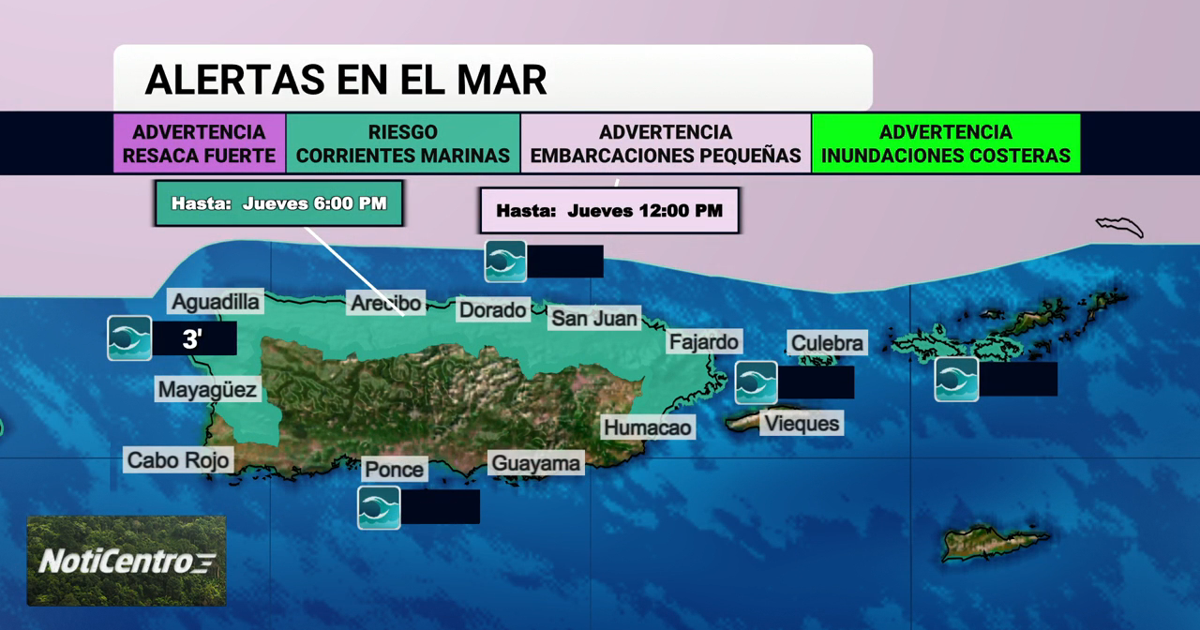 Tu Tiempo: se acerca evento de marejadas