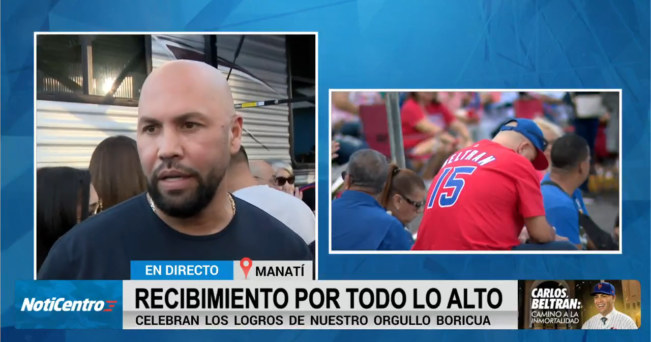   Me siento feliz : Emocionado Carlos Beltrán tras recibimiento en Manatí