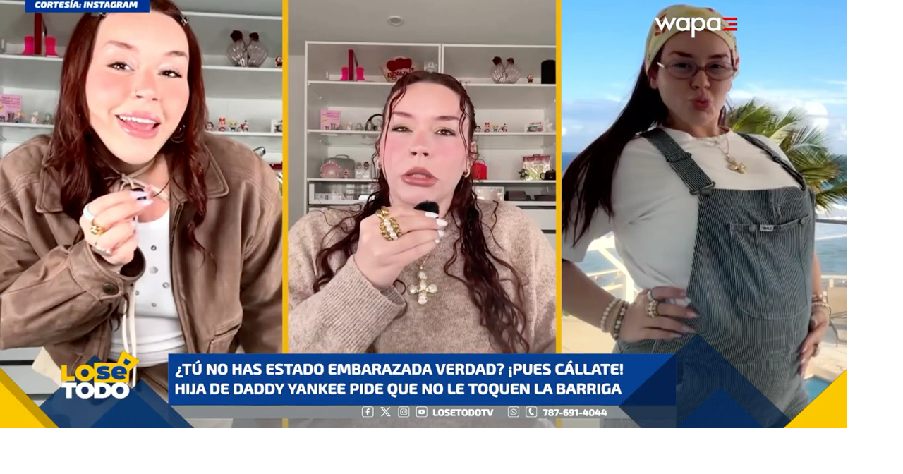 HIja de Daddy Yankee pide que no le toquen la barriga