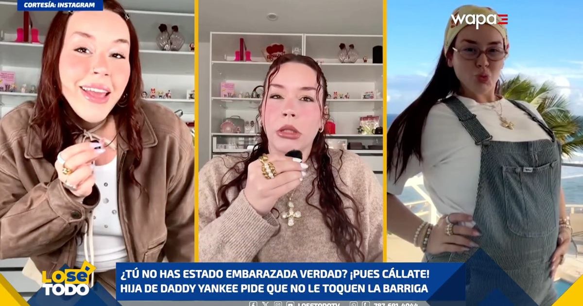 HIja de Daddy Yankee pide que no le toquen la barriga
