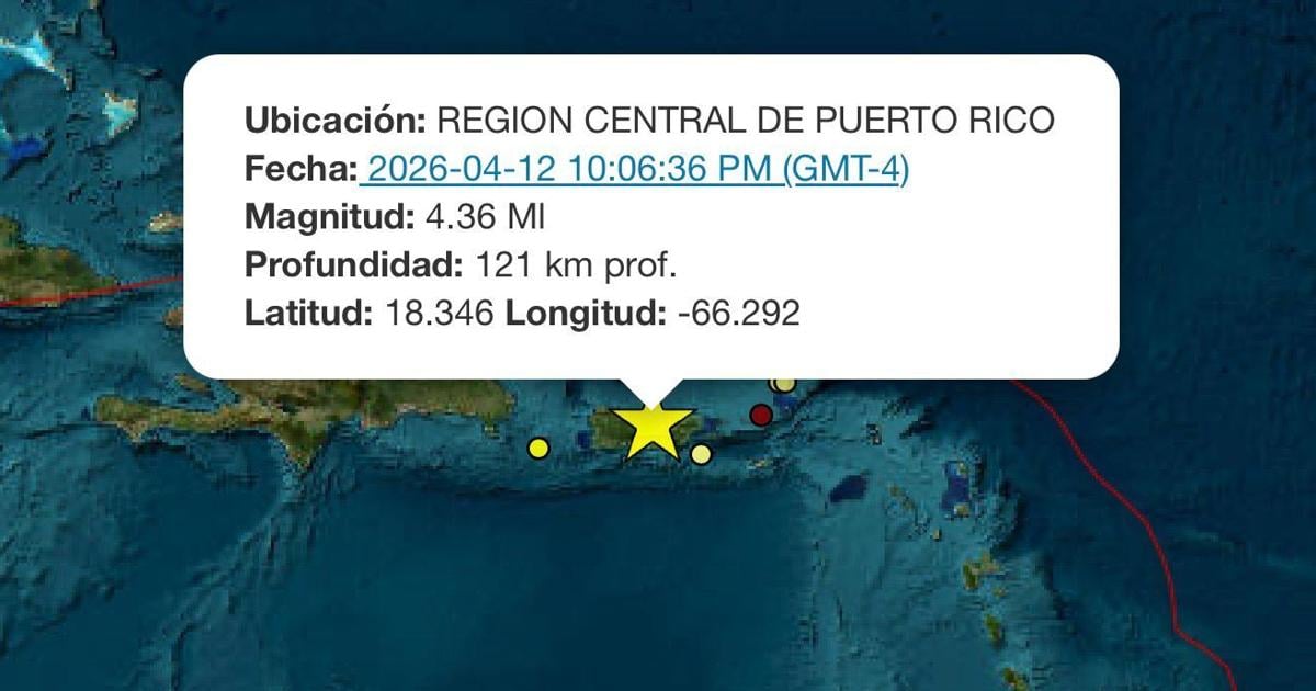 Registran sismo de 4.3 en el centro de la isla