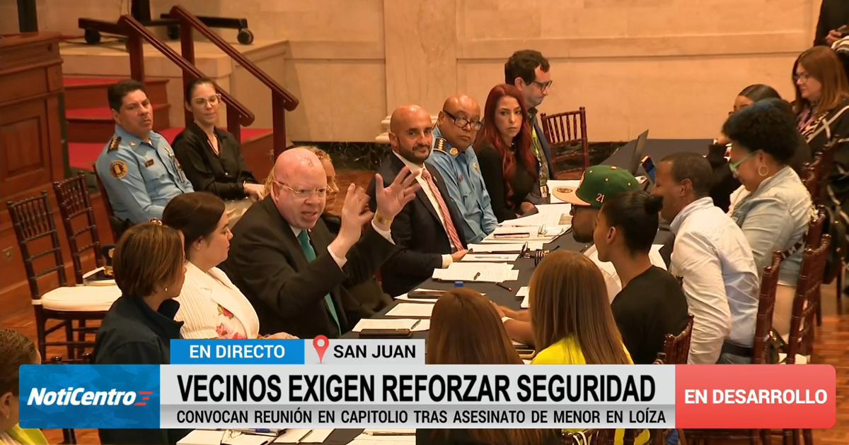 Líderes comunitarios se reúnen para hablar sobre la seguridad en Loíza