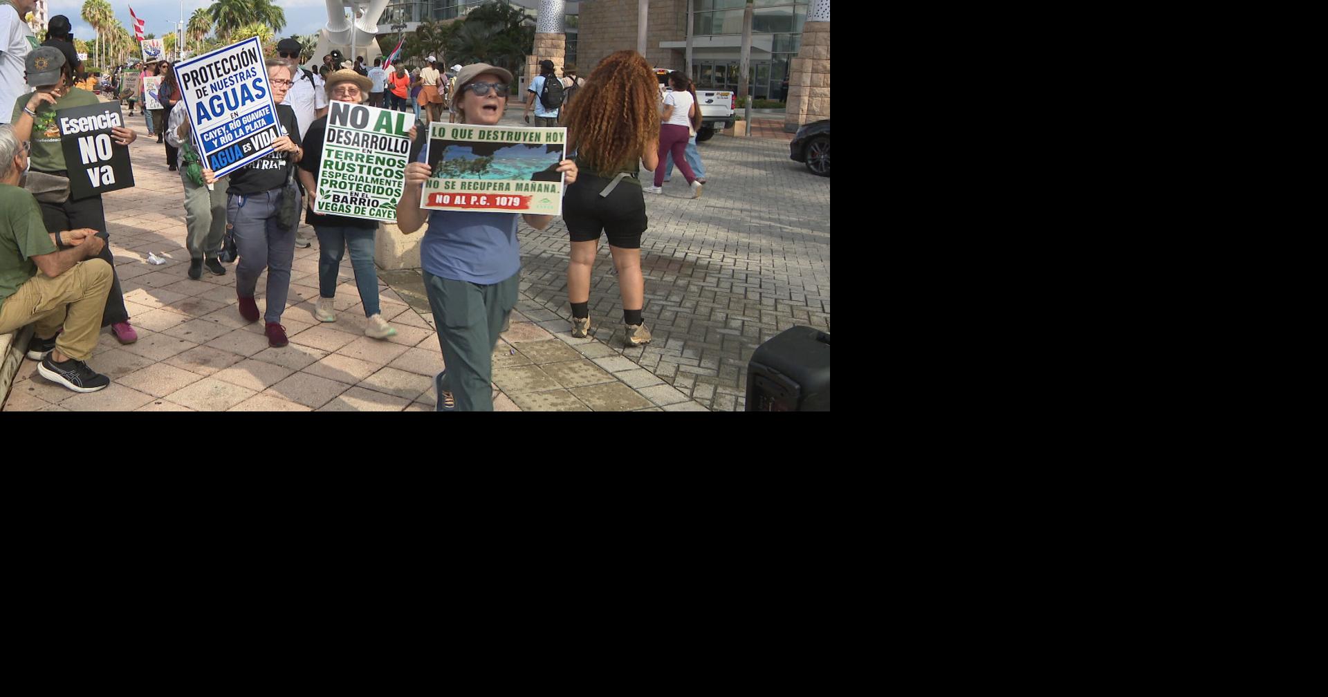 Más de 60 grupos protestan en San Juan contra "agenda de destrucción ambiental" del gobierno