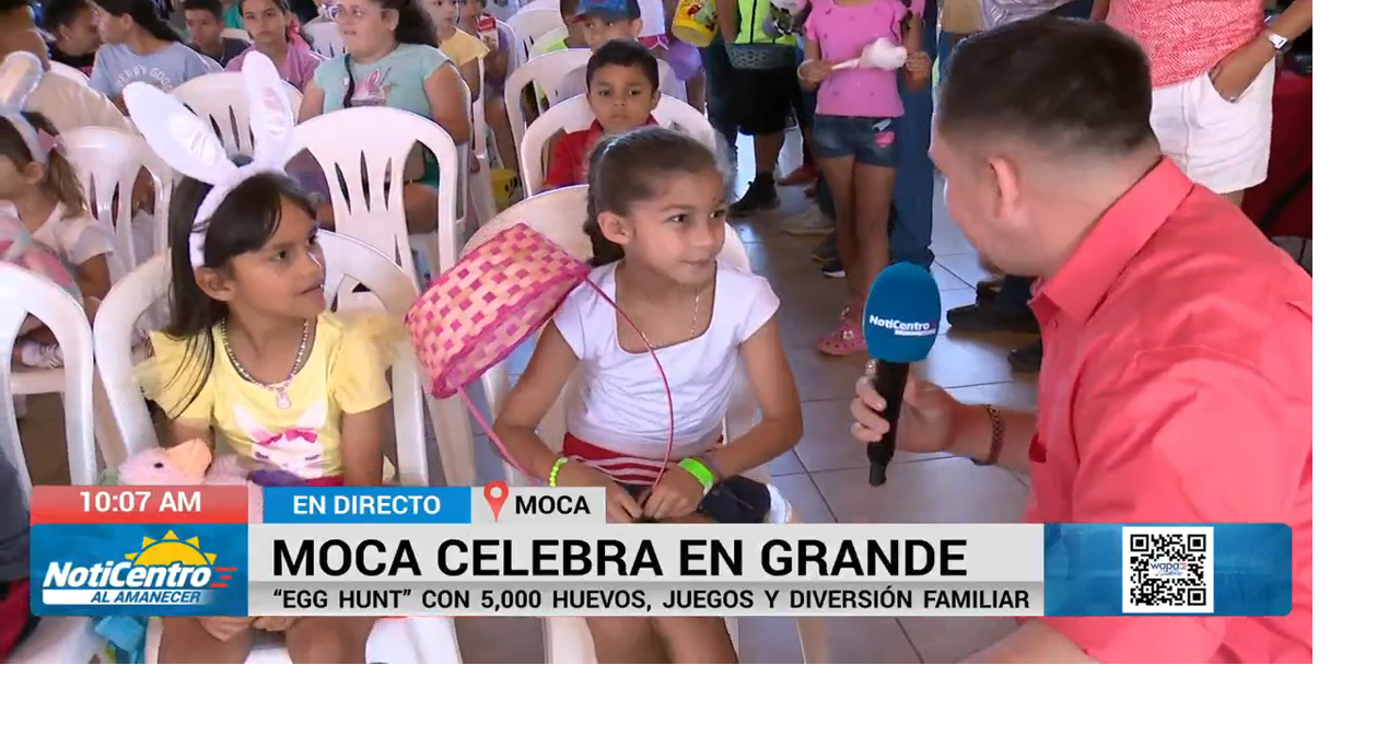 De celebración Moca con su “Egg Hunt”