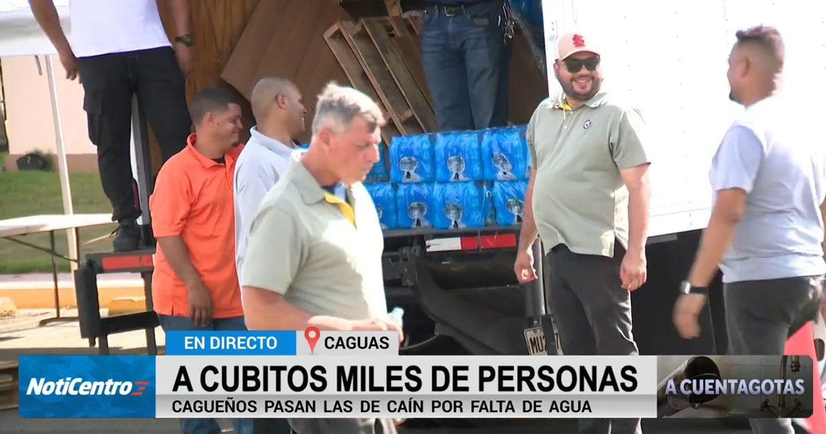 Miles de familias en Caguas sin agua; municipio distribuye agua en camiones cisterna