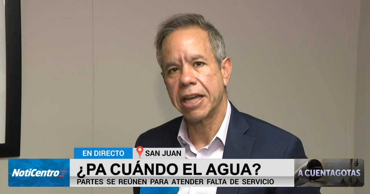 Alcalde de San Juan espera mejoras en servicio de agua en menos de una semana