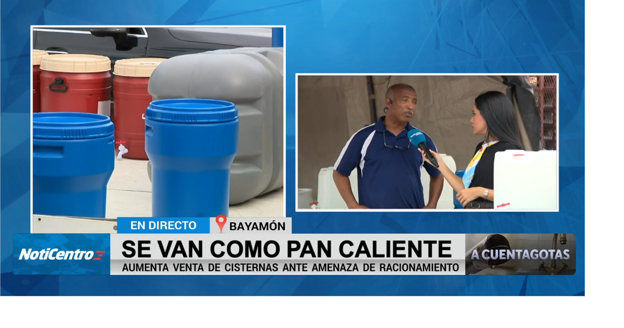Sequía en Puerto Rico dispara compra de galones y cisternas ante posible racionamiento de agua