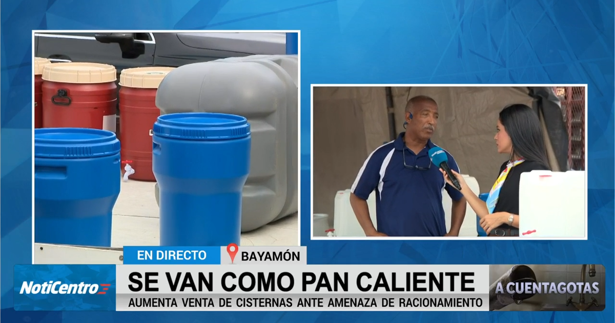 Sequía en Puerto Rico dispara compra de galones y cisternas ante posible racionamiento de agua
