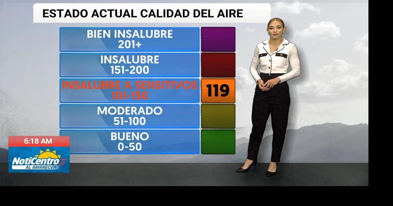 Polvo del Sahara mantiene calidad del aire insalubre en Puerto Rico con índices de calor sobre 100°F