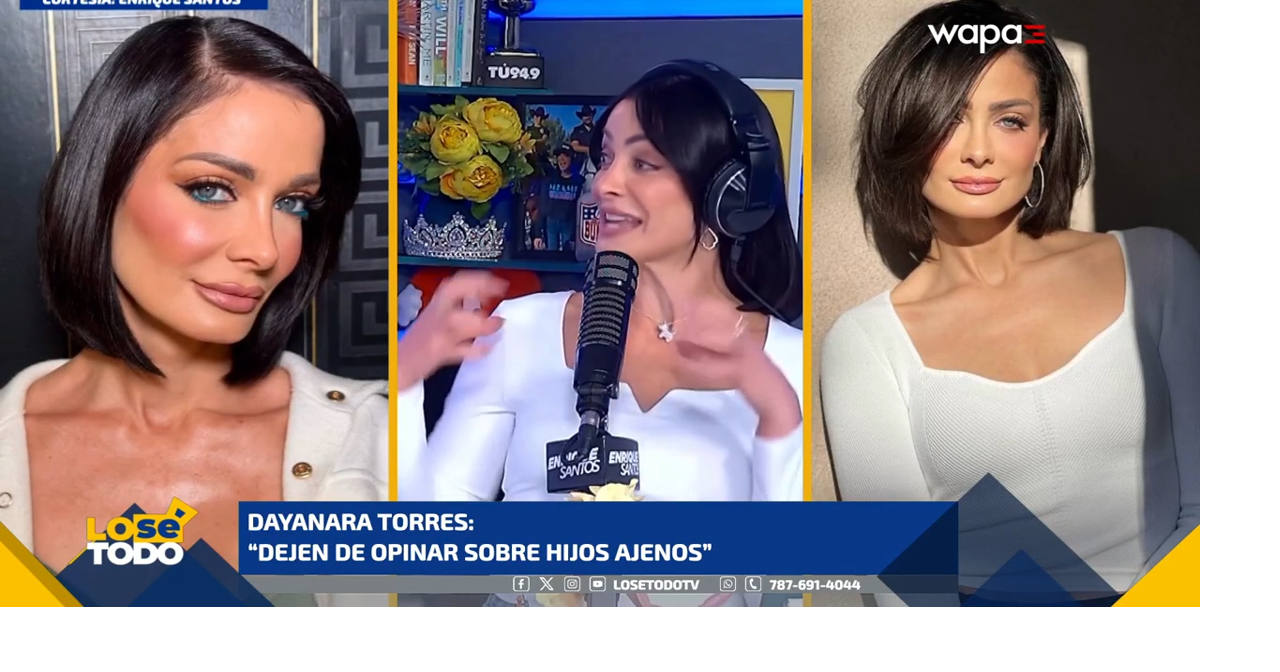 Dayanara Torres responde a críticas y pide respeto para los hijos de figuras públicas