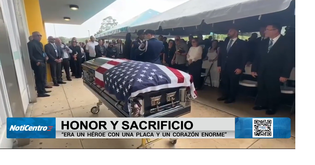 "Era un héroe": dan último adiós a oficial de la Policía asesinado en Ponce