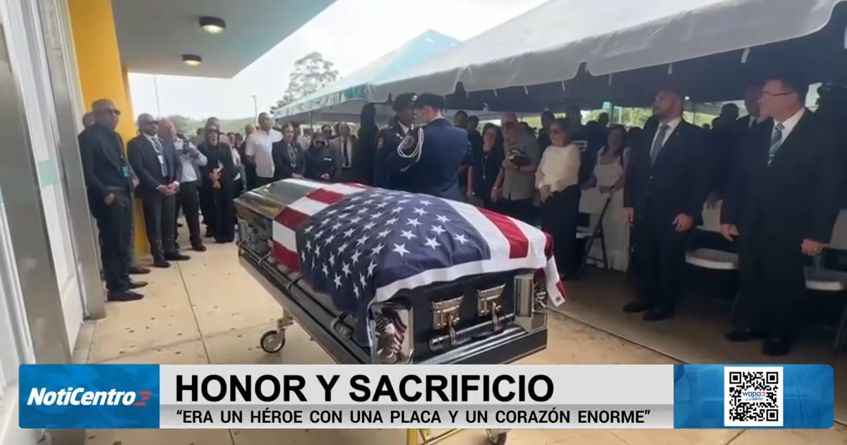 "Era un héroe": dan último adiós a oficial de la Policía asesinado en Ponce