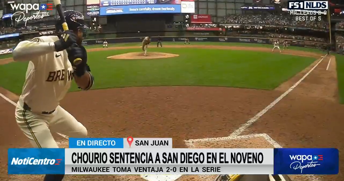 Cerveceros de Milwaukee toman ventaja 2-0 ante los Padres en la Serie Divisional