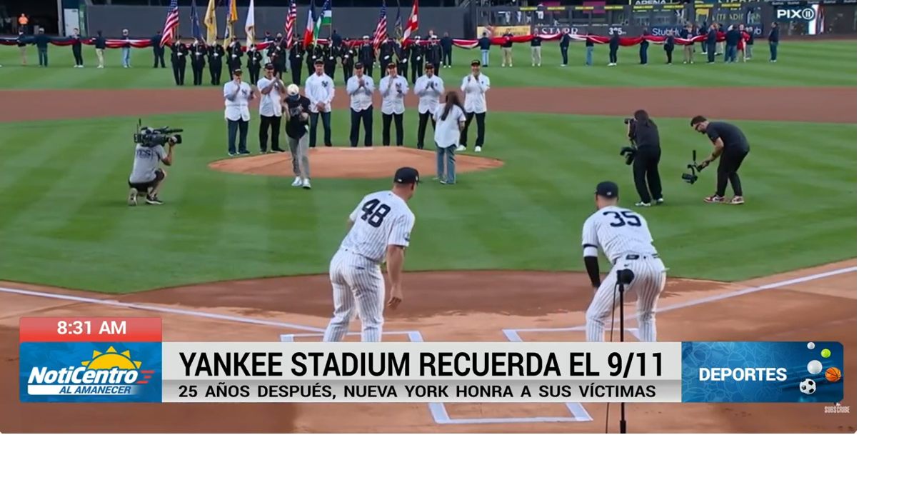 Yankee Stadium homenajea a víctimas del 9/11 a 25 años de los atentados