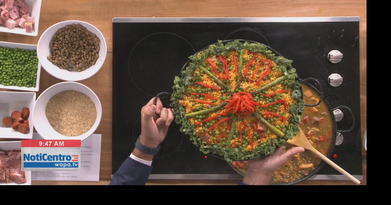 Crea una rica paella jíbara de gandules Estilo de Vida wapa.tv