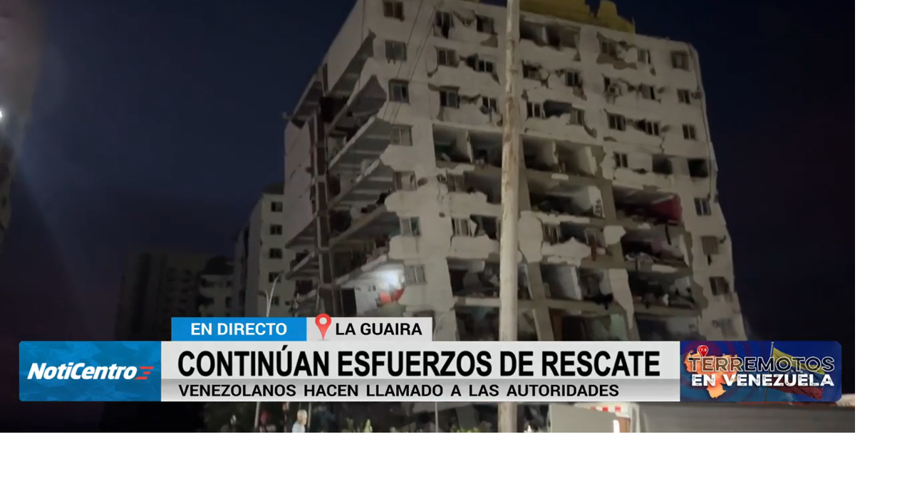 Continúan rescates en La Guaira seis días después de terremotos en Venezuela