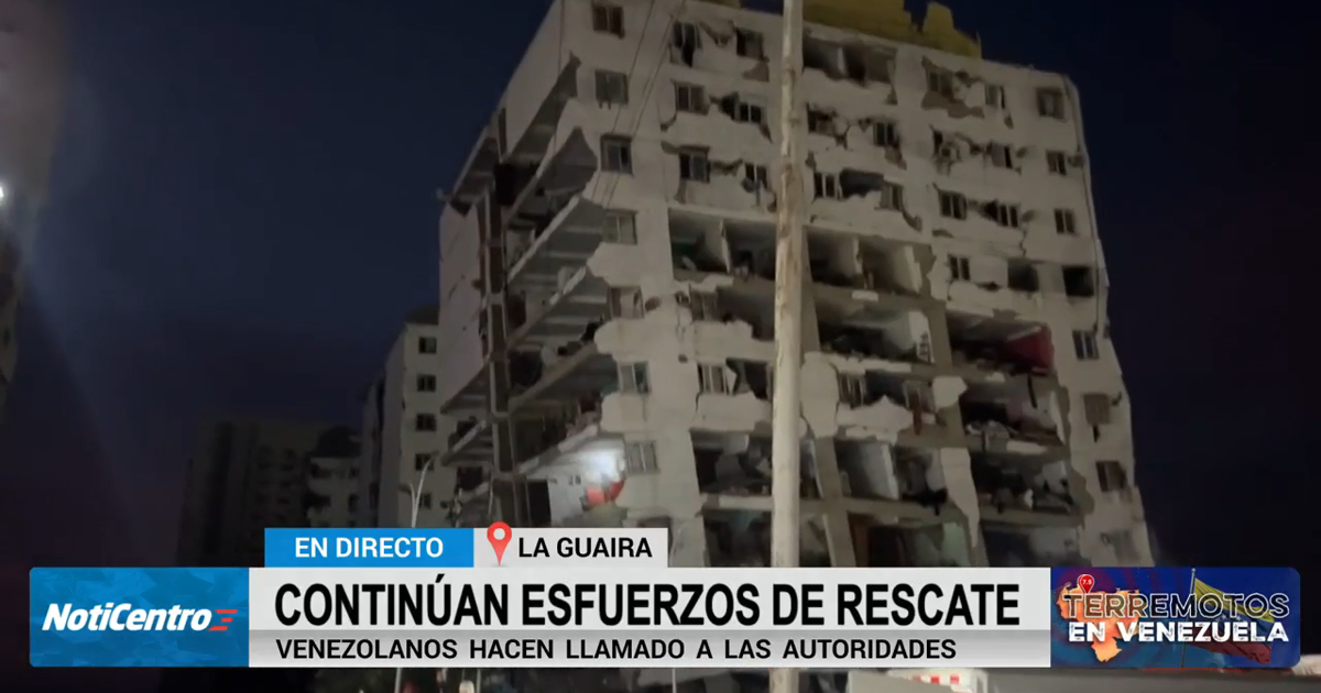 Continúan rescates en La Guaira seis días después de terremotos en Venezuela
