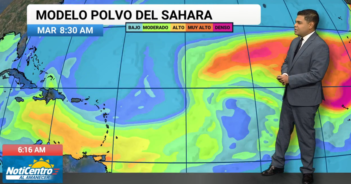 Anticipan aguaceros y tronadas en el oeste de PR con breve respiro del polvo del Sahara