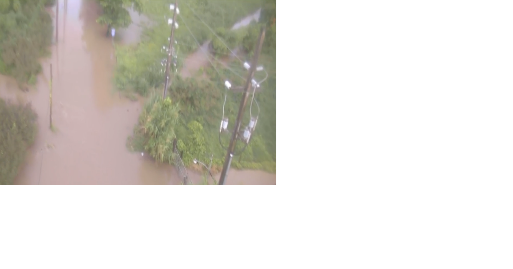 Carreteras de Naguabo nuevamente bajo agua por salida de cauce del río Blanco