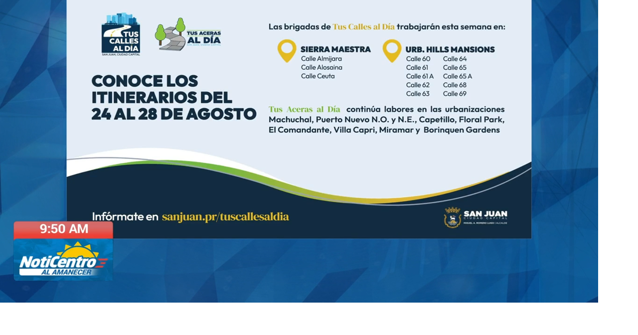 San Juan Ciudad Capital repavimentará calles del 24 al 28 de agosto