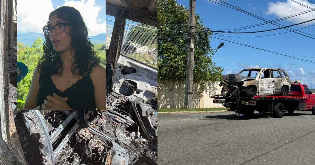 Joven de 18 años sobrevive a accidente que incendió su vehículo tras impactar un poste