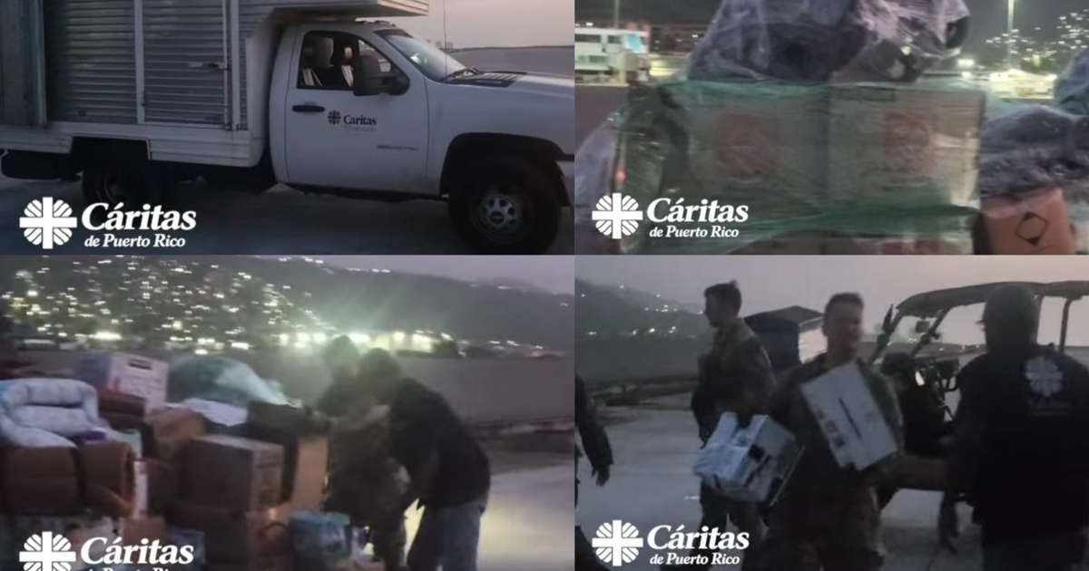 Llegan a Venezuela suministros de ayuda humanitaria enviados desde Puerto Rico