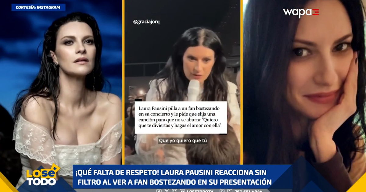 Laura Pausini reacciona sin filtro al ver fan bostezando en su presentación