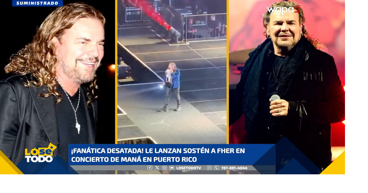 Le lanzan prenda íntima a Maná en su concierto en Puerto Rico