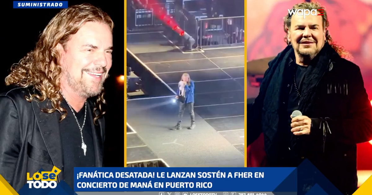 Le lanzan prenda íntima a Maná en su concierto en Puerto Rico