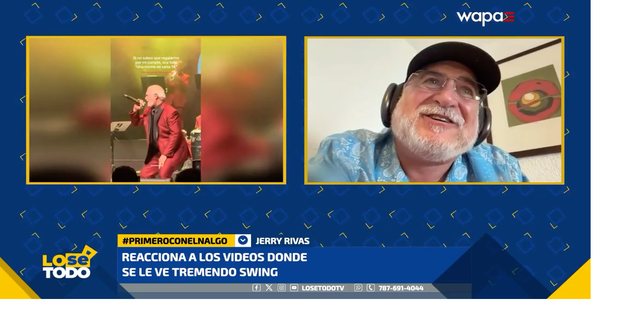 Jerry Rivas reacciona a comentarios sobre su “swing”