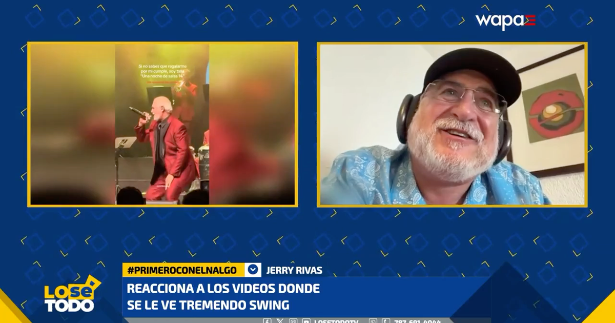 Jerry Rivas reacciona a comentarios sobre su “swing”