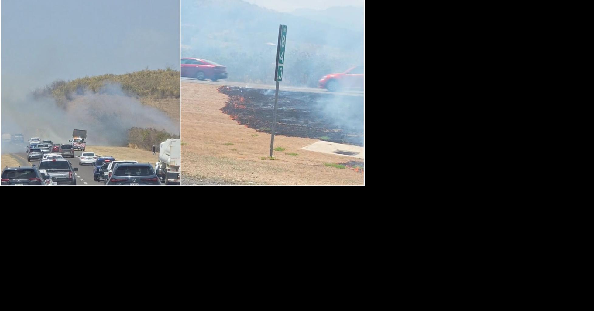 Cierran expreso 52 en Juana Díaz por incendio forestal que afecta visibilidad