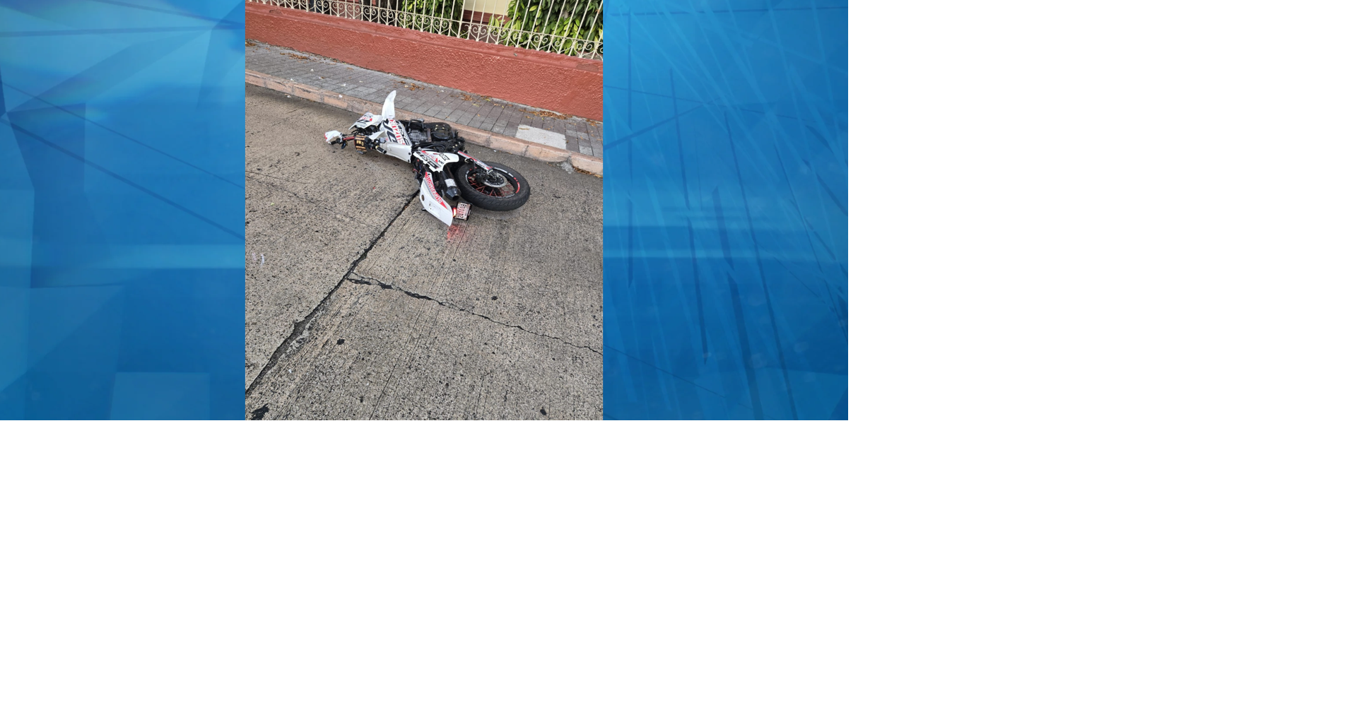 Dos personas heridas en accidente grave con motora en Ponce