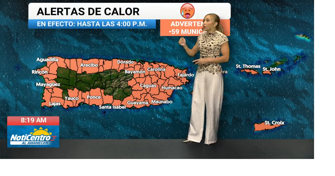 Alerta de calor activa en municipios costeros y urbanos de Puerto Rico; se acerca onda tropical